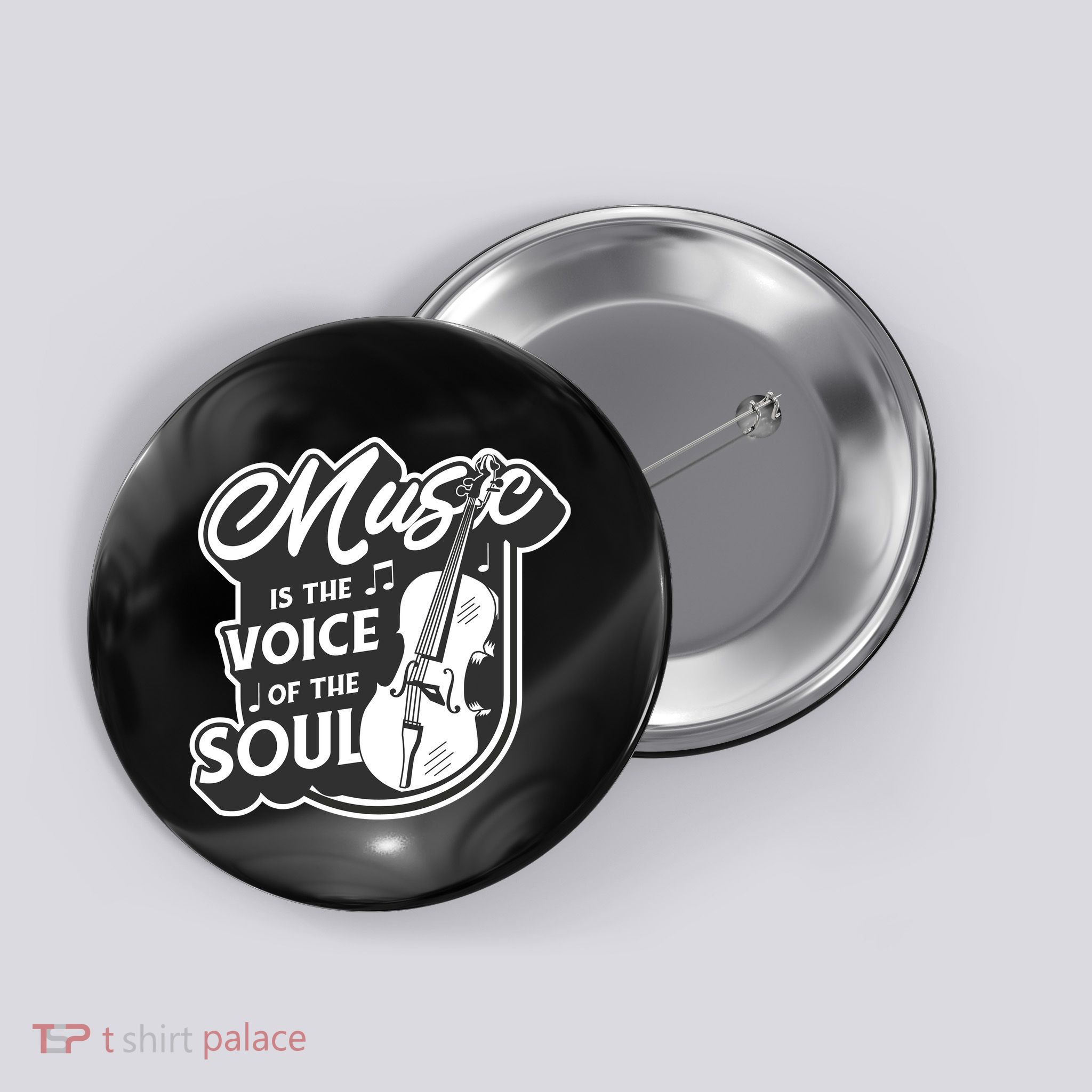 Music Is The Voice Of The Soul Button