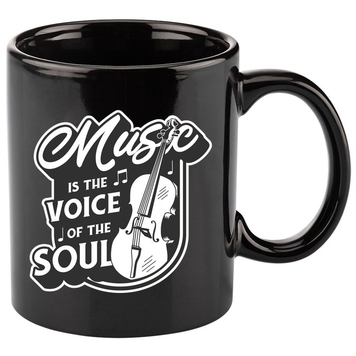 Music Is The Voice Of The Soul 11oz C Handle Ceramic Mug