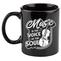 Music Is The Voice Of The Soul 11oz C Handle Ceramic Mug