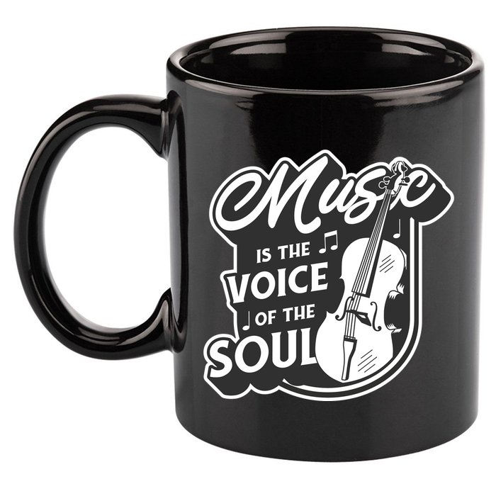Music Is The Voice Of The Soul 11oz C Handle Ceramic Mug