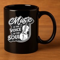 Music Is The Voice Of The Soul 11oz C Handle Ceramic Mug