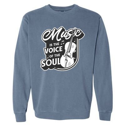 Music Is The Voice Of The Soul Garment-Dyed Sweatshirt