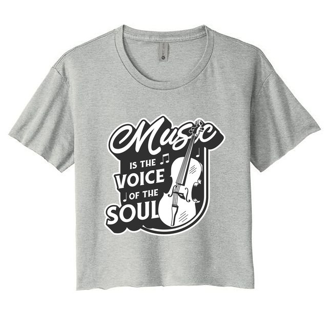 Music Is The Voice Of The Soul Crop Top
