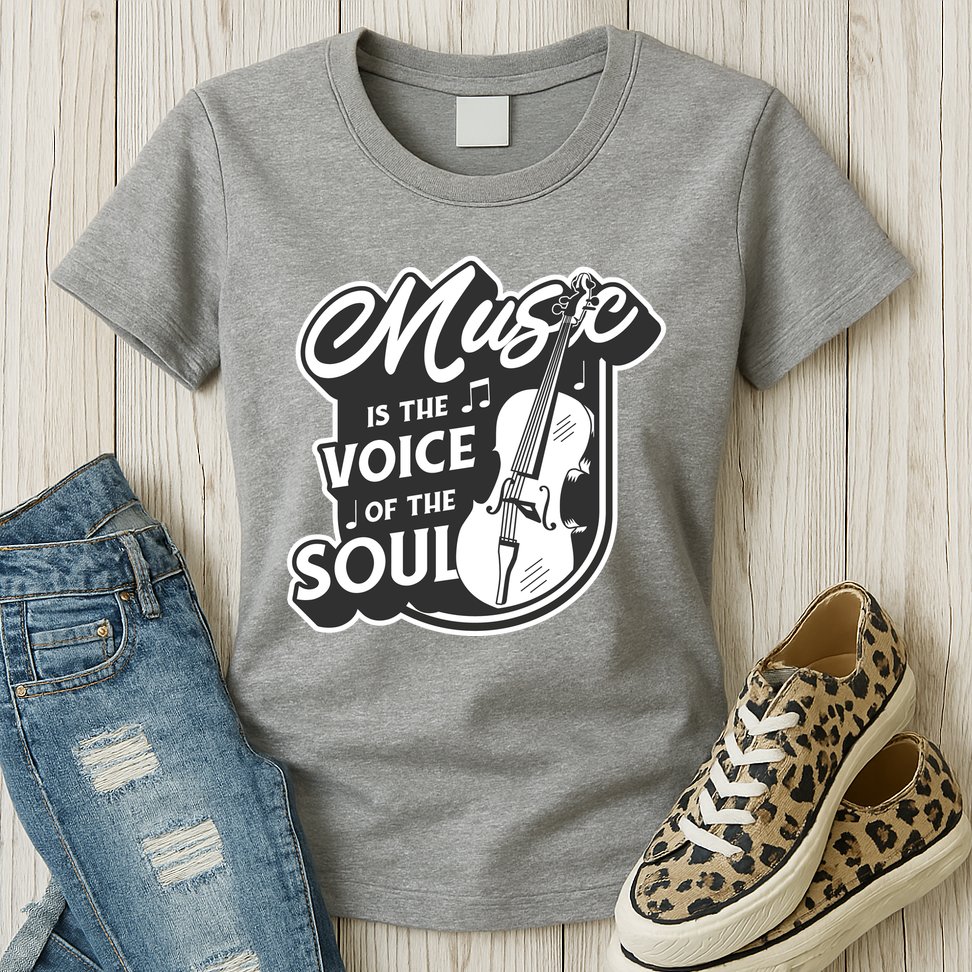Music Is The Voice Of The Soul Womens T-Shirt