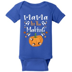 Mama In The Making Funny Thanksgiving Pregnancy Pumpkin Gift Baby Bodysuit