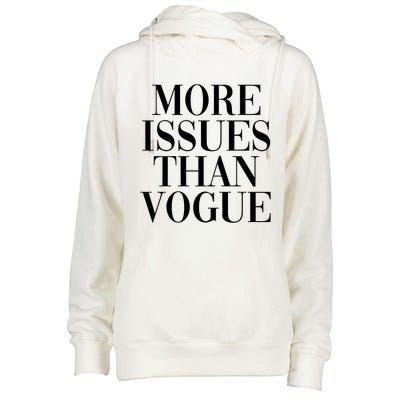 More Issues Than Vogue Womens Funnel Neck Pullover Hood