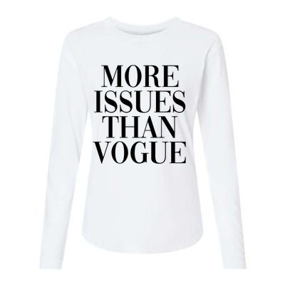 More Issues Than Vogue Womens Cotton Relaxed Long Sleeve T-Shirt