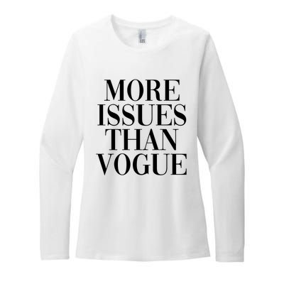 More Issues Than Vogue Womens CVC Long Sleeve Shirt