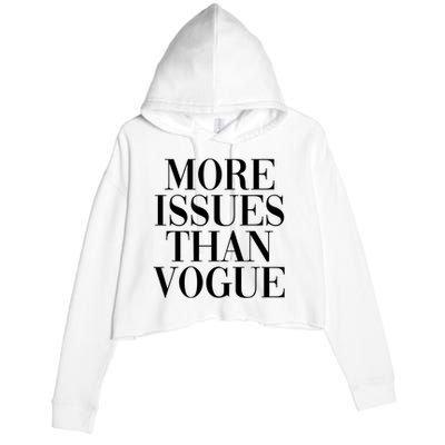 More Issues Than Vogue Crop Fleece Hoodie