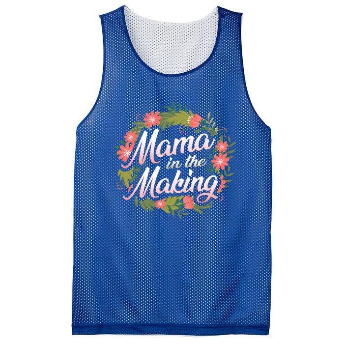 Mama In The Making Pregnancy Announcet Mommy Reveal Gift Mesh Reversible Basketball Jersey Tank