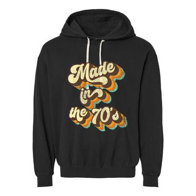 Made In The 70s Vibe Born In 70s Costume Party Garment-Dyed Fleece Hoodie