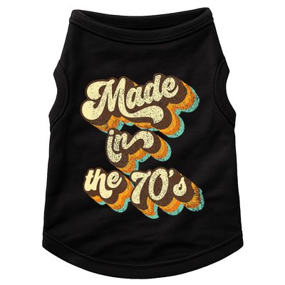 Made In The 70s Vibe Born In 70s Costume Party Doggie Tank