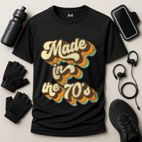 Made In The 70s Vibe Born In 70s Costume Party Cooling Performance Crew T-Shirt