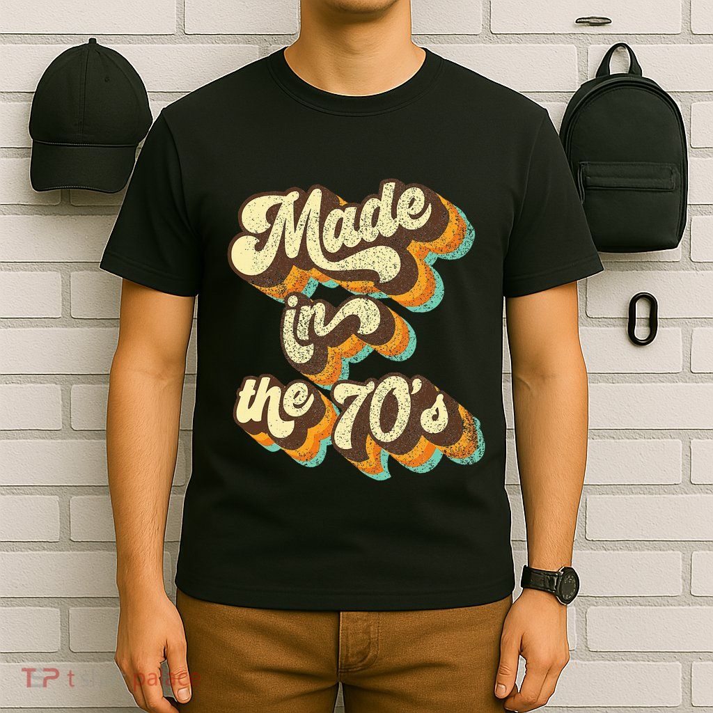 Made In The 70s Vibe Born In 70s Costume Party T-Shirt