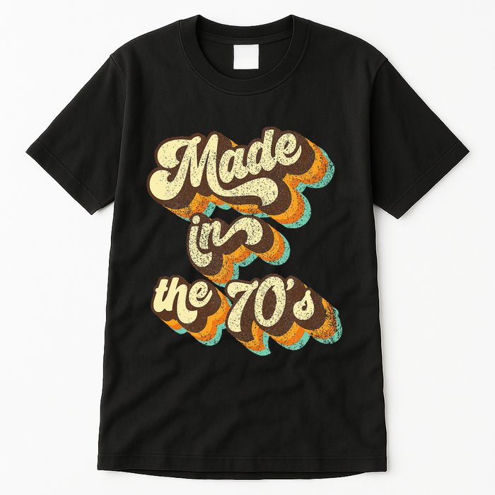 Made In The 70s Vibe Born In 70s Costume Party Tall T-Shirt