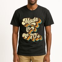 Made In The 70s Vibe Born In 70s Costume Party Tall T-Shirt