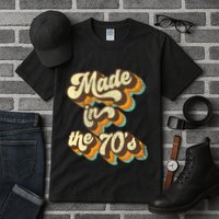 Made In The 70s Vibe Born In 70s Costume Party Tall T-Shirt
