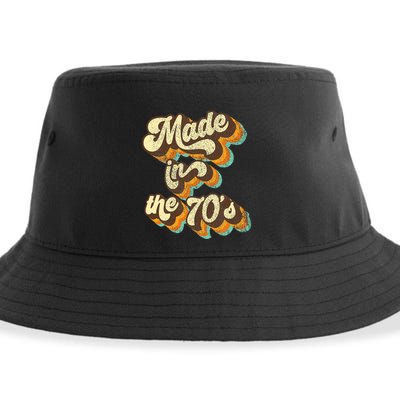 Made In The 70s Vibe Born In 70s Costume Party Sustainable Bucket Hat