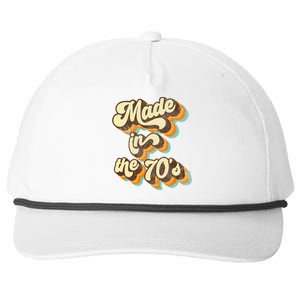 Made In The 70s Vibe Born In 70s Costume Party Snapback Five-Panel Rope Hat