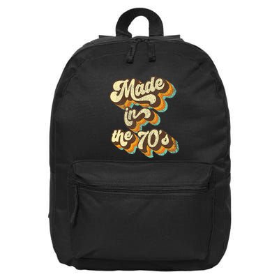 Made In The 70s Vibe Born In 70s Costume Party 16 in Basic Backpack