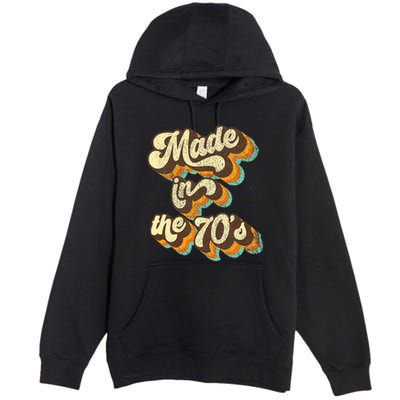 Made In The 70s Vibe Born In 70s Costume Party Premium Pullover Hoodie