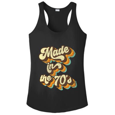 Made In The 70s Vibe Born In 70s Costume Party Ladies PosiCharge Competitor Racerback Tank