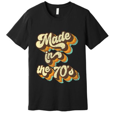 Made In The 70s Vibe Born In 70s Costume Party Premium T-Shirt