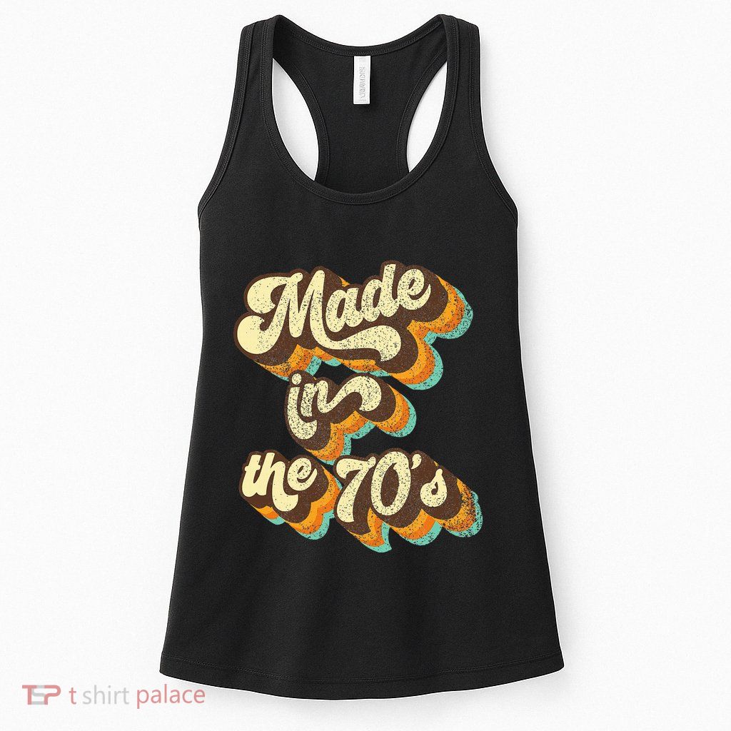 Made In The 70s Vibe Born In 70s Costume Party Womens Tank Top