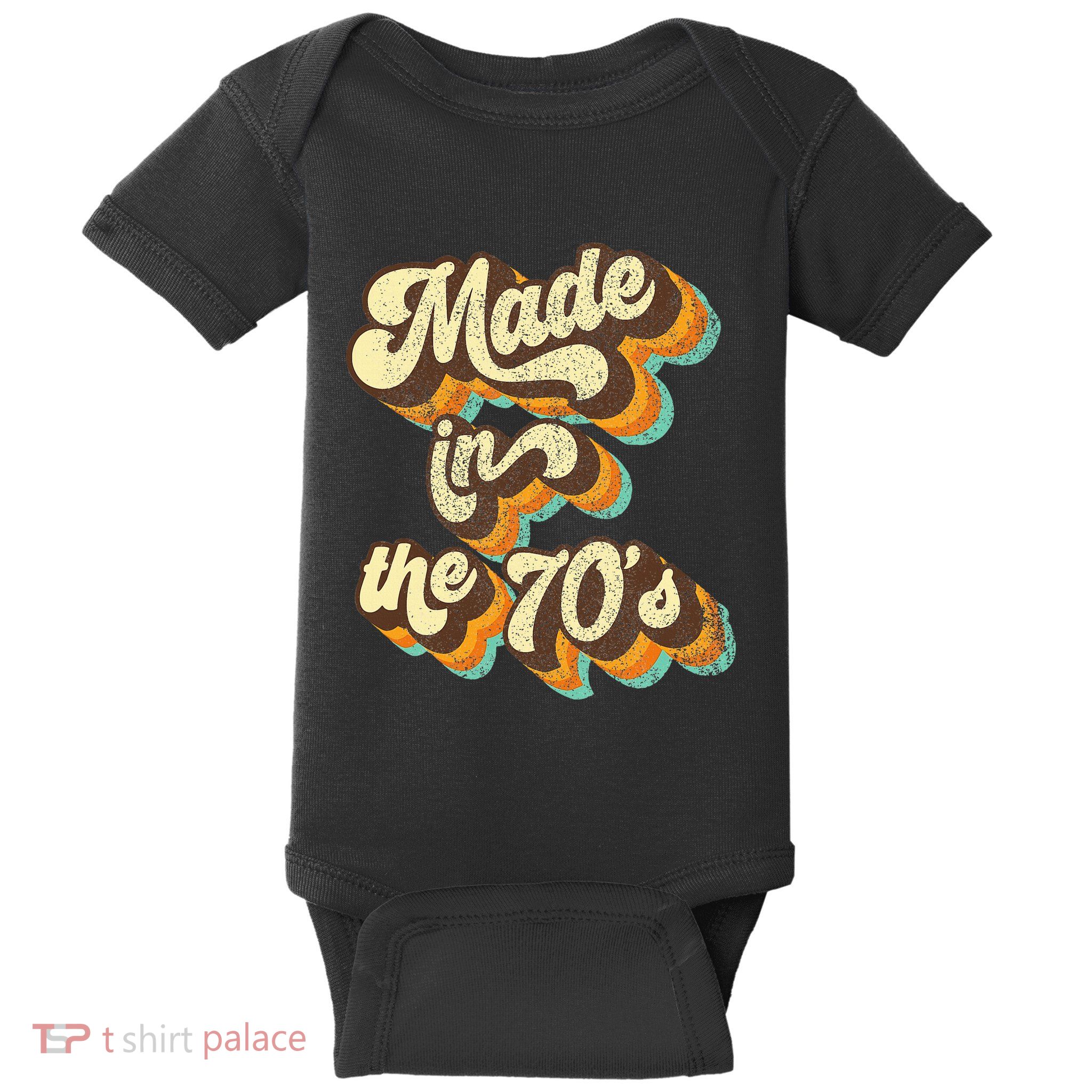 Made In The 70s Vibe Born In 70s Costume Party Baby Bodysuit