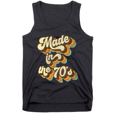 Made In The 70s Vibe Born In 70s Costume Party Tank Top
