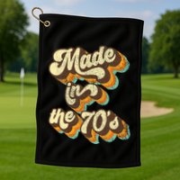 Made In The 70s Vibe Born In 70s Costume Party Golf Towel