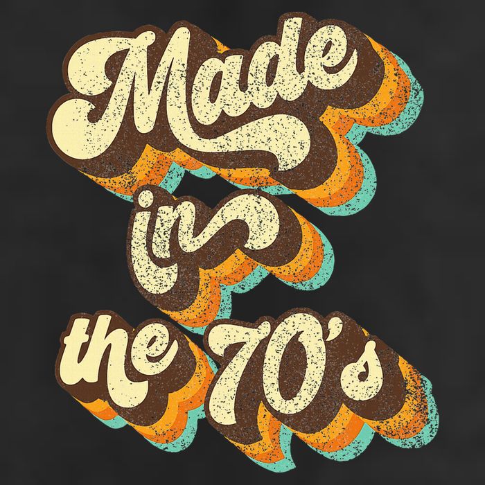 Made In The 70s Vibe Born In 70s Costume Party Golf Towel