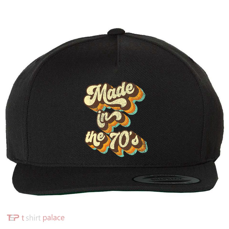 Made In The 70s Vibe Born In 70s Costume Party Wool Snapback Cap