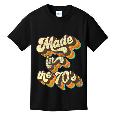 Made In The 70s Vibe Born In 70s Costume Party Kids T-Shirt