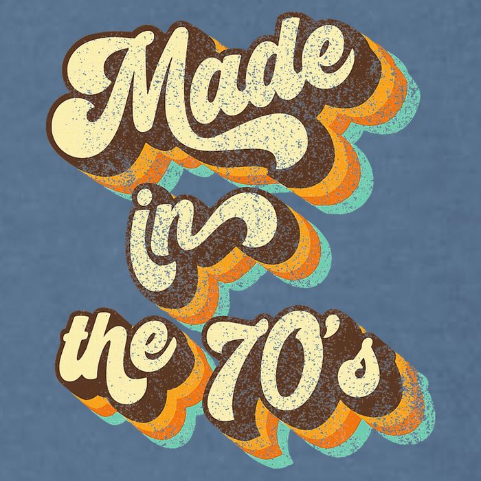 Made In The 70s Vibe Born In 70s Costume Party Garment-Dyed Sweatshirt
