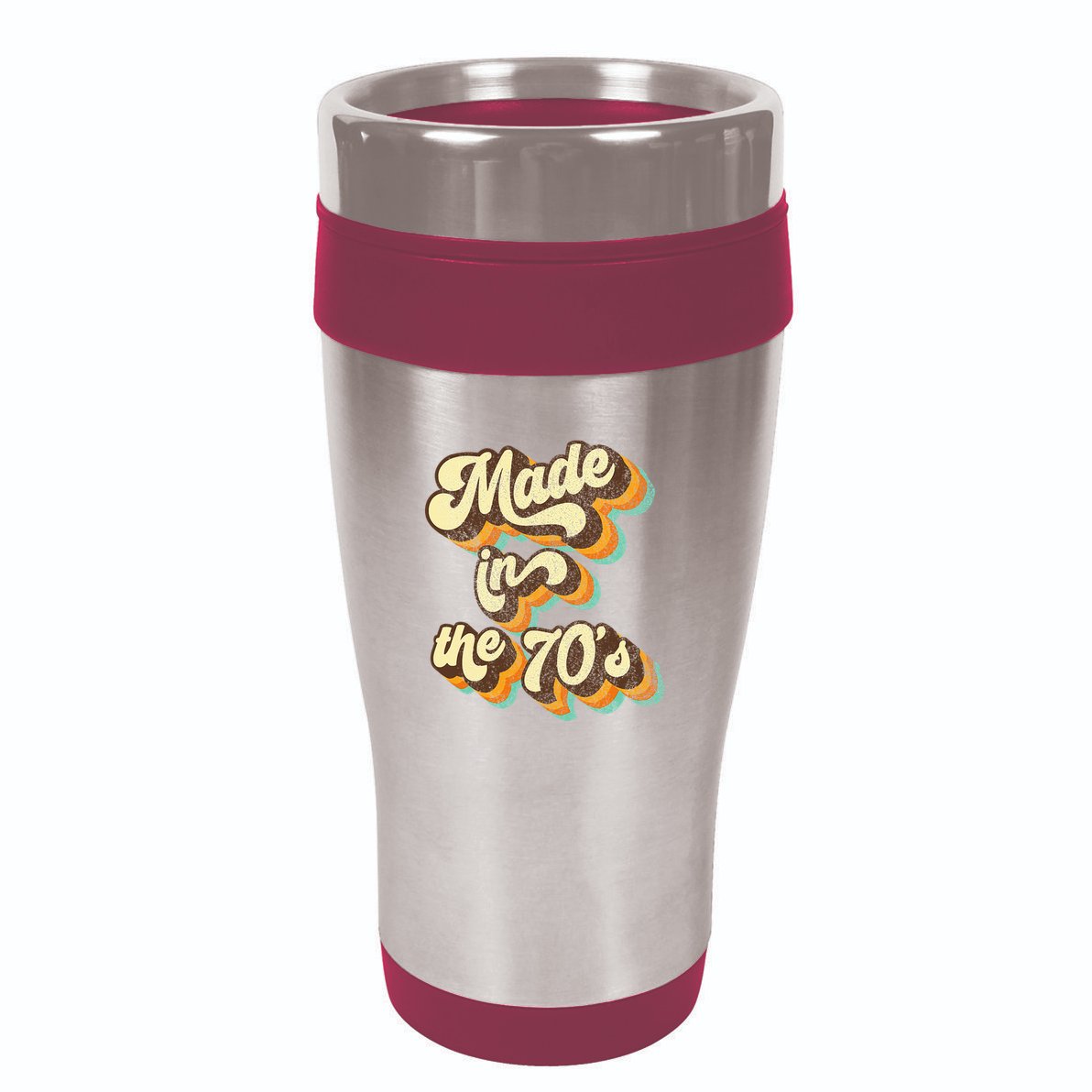 Made In The 70s Vibe Born In 70s Costume Party 16oz Travel Tumbler