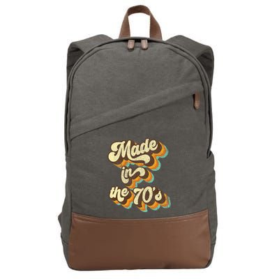 Made In The 70s Vibe Born In 70s Costume Party Cotton Canvas Backpack