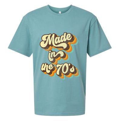 Made In The 70s Vibe Born In 70s Costume Party Sueded Cloud Jersey T-Shirt