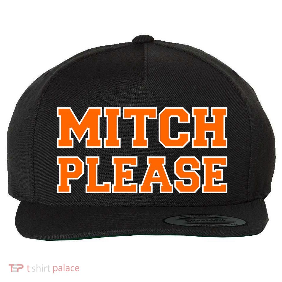 Mitch Please Wool Snapback Cap