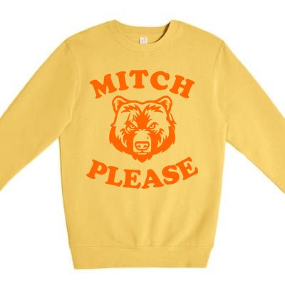 Mitch Please Bear Logo Premium Crewneck Sweatshirt