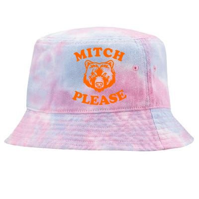 Mitch Please Bear Logo Tie-Dyed Bucket Hat