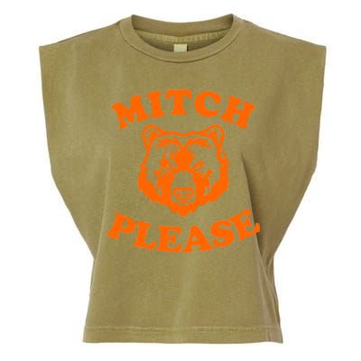 Mitch Please Bear Logo Garment-Dyed Women's Muscle Tee