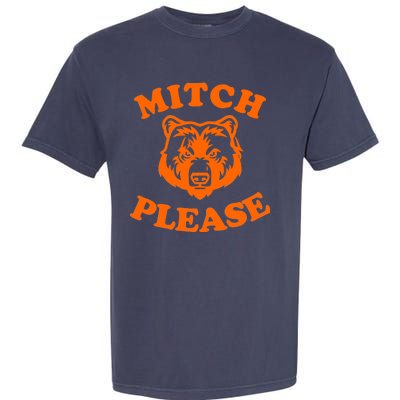 Mitch Please Bear Logo Garment-Dyed Heavyweight T-Shirt