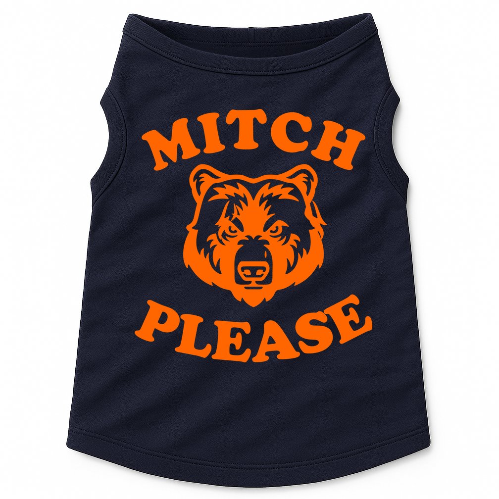 Mitch Please Bear Logo Doggie Tank