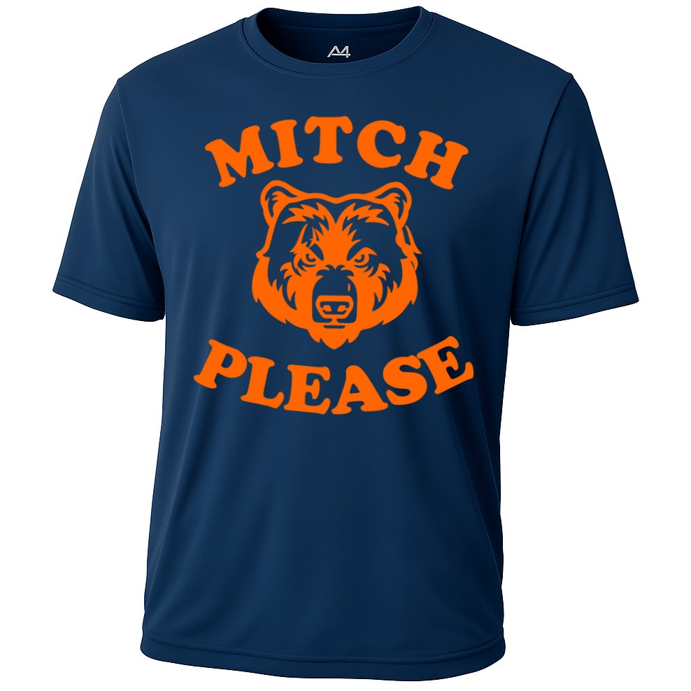 Mitch Please Bear Logo Cooling Performance Crew T-Shirt