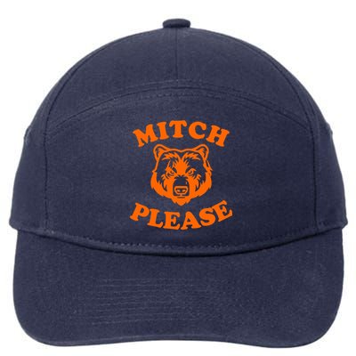 Mitch Please Bear Logo 7-Panel Snapback Hat