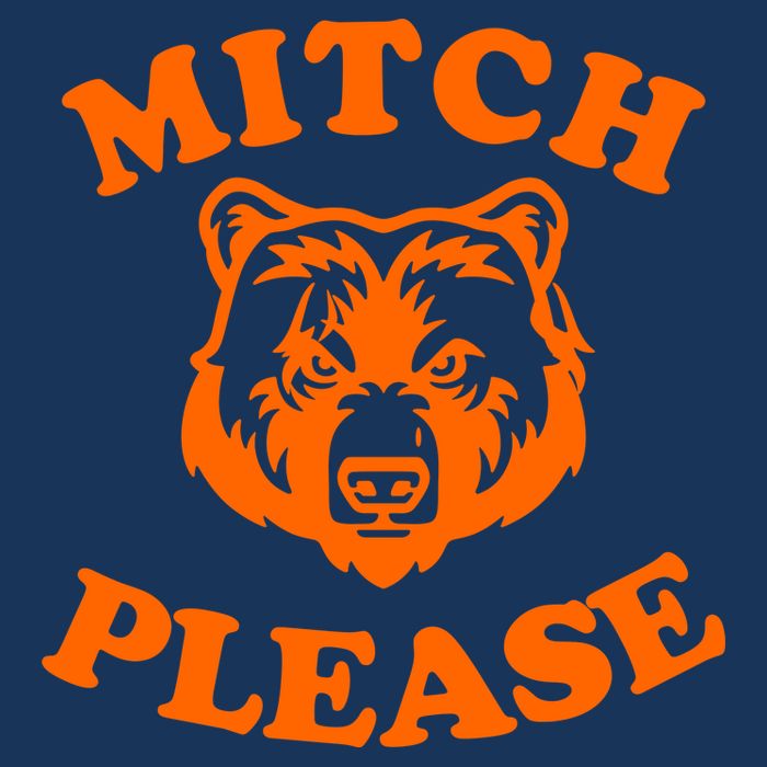 Mitch Please Bear Logo Drawstring Bag