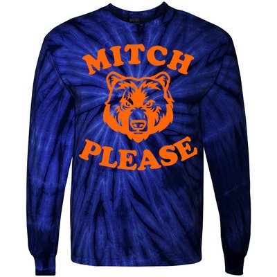 Mitch Please Bear Logo Tie-Dye Long Sleeve Shirt