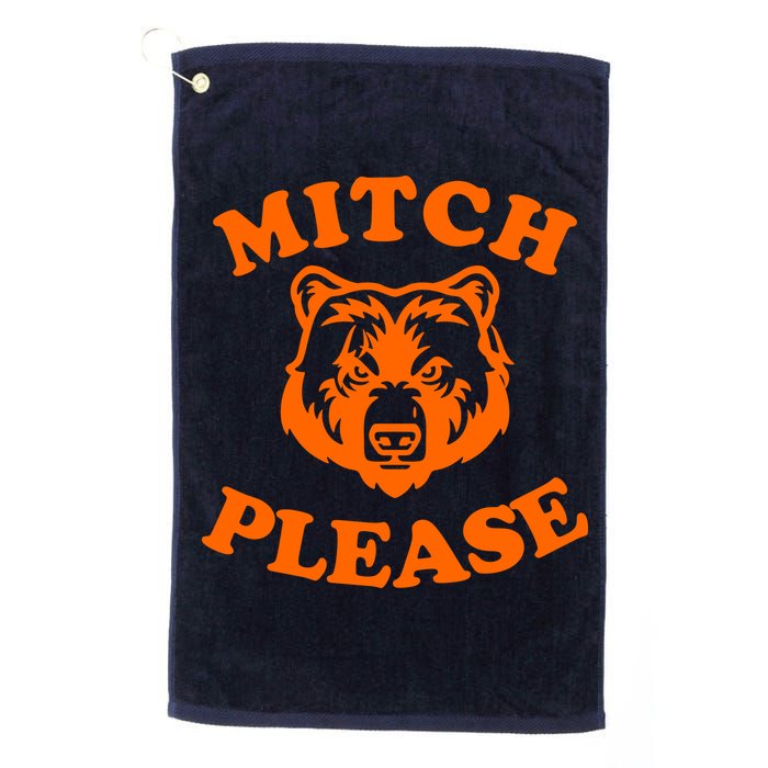 Mitch Please Bear Logo Golf Towel