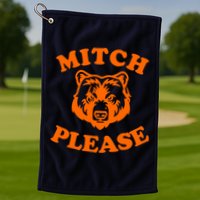 Mitch Please Bear Logo Golf Towel